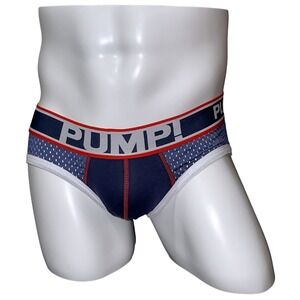 PUMP! Mesh Briefs Blue/Red Size XXL (34-36) NWT